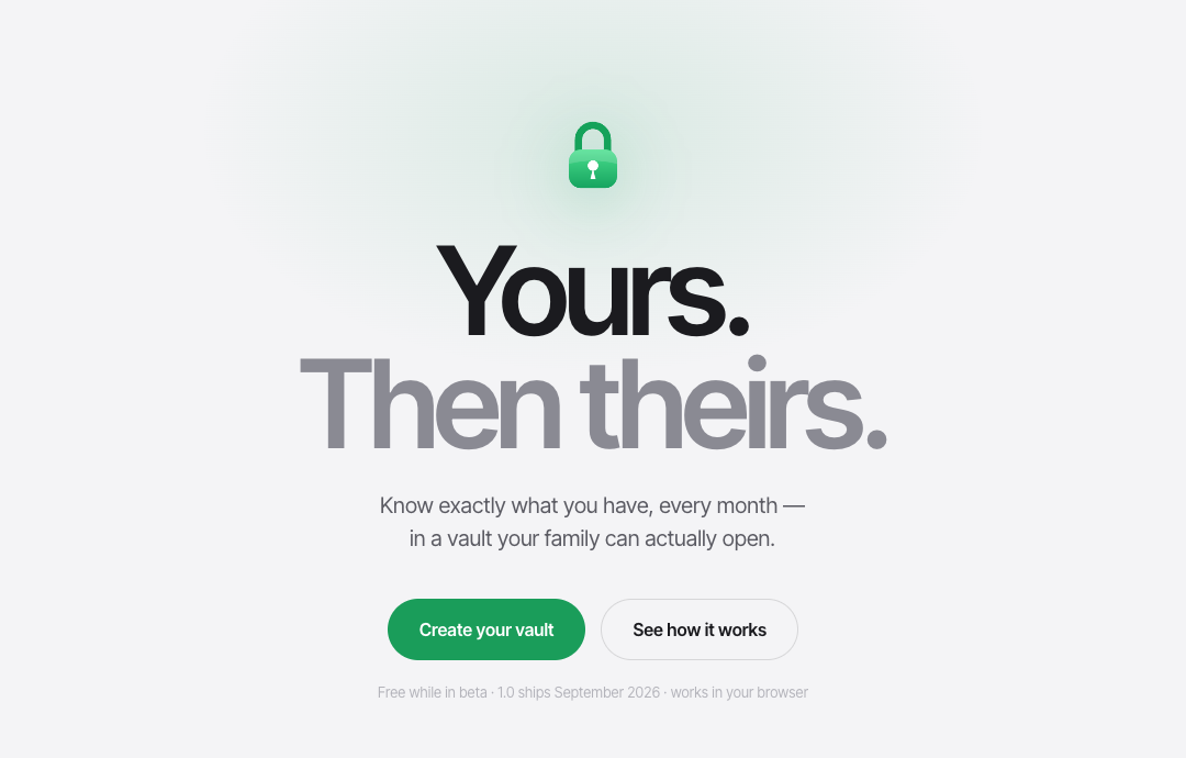 Lyfos product landing page